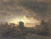 Jacobus Theodorus Abels Landscape in Moonlight (mk22) china oil painting reproduction